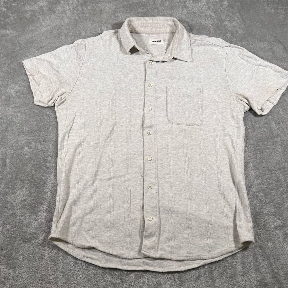 Taylor Stitch Light Gray Casual Button Down Shirt